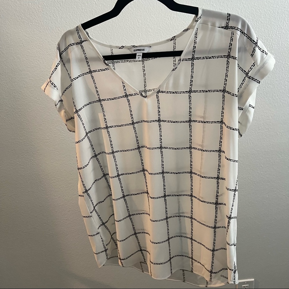 Short Sleeve Blouse from Express